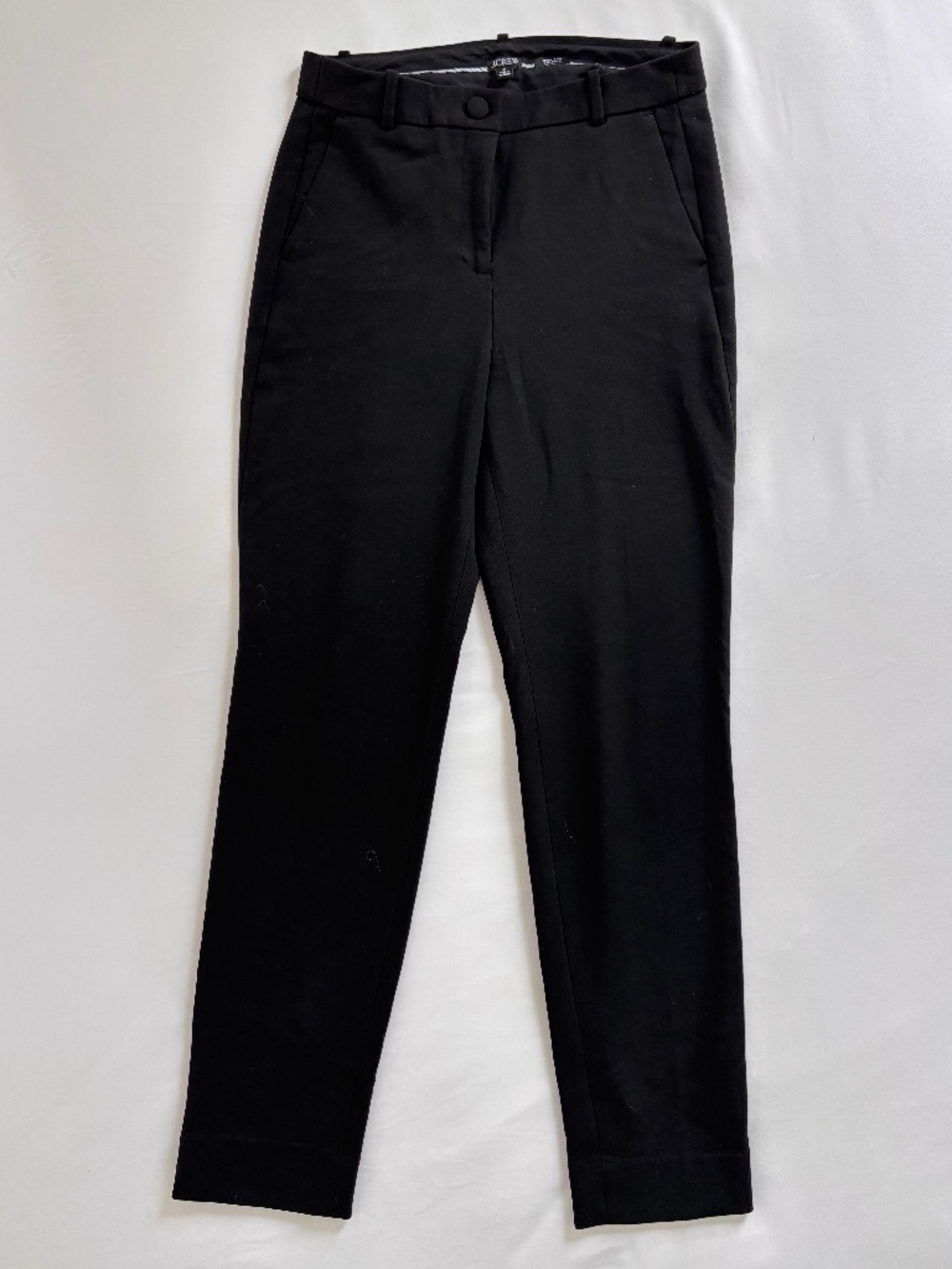 J.Crew High-Rise Cameron Pant Four-Season Stretch | Size 8 Tall | Black | Slim T